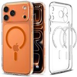 Spigen Ultra Hybrid MagFit Case voor Apple iPhone 17 Pro - Transparant Oranje