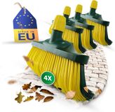 Novaliv Bezemkop klauwbezem set 40 cm hout bezem opzetstuk sneeuwgarde krabbezem gazonbezem multifunctionele bezem tuinbezem (4, 40 cm reservekop)