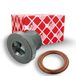 febi bilstein 45618 olieaftapplug met afdichtring, 1 stuk, zilver | Compatibel met: VOLVO C30, C70 II Cabriolet, S40 II, S80 II, V50, V70 III