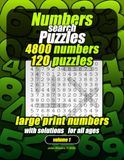 Numbers Search Puzzles: 4800 Numbers to Find | 120 Puzzles | Large Print 8.5 x 11 Inches