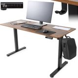 AREBOS Elektrisch bureau 120 x 60 cm, hoogte instelbaar, met geheugenfunctie