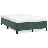 VidaXL Cadre de lit Velours Vert foncé 120x190 cm