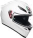 AGV K1 S E2206 Integraalhelm Wit M