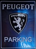 I&S Peugeot Parking Special Metallic Edition Wandbord
