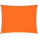 Orange Rectangular Oxford Fabric Sun Sail Sunshade 4x6 m