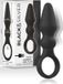 BLACK & SILVER Ozzy Powerful Anal Plug Silicone