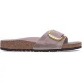 Birkenstock Claquettes cuir naturel huilé femme Madrid Big Buckle