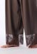 SCHIESSER - Pyjama lang - Dames - Effen - Lange mouw - 100% Viscose - Deep Brown - Maat 38