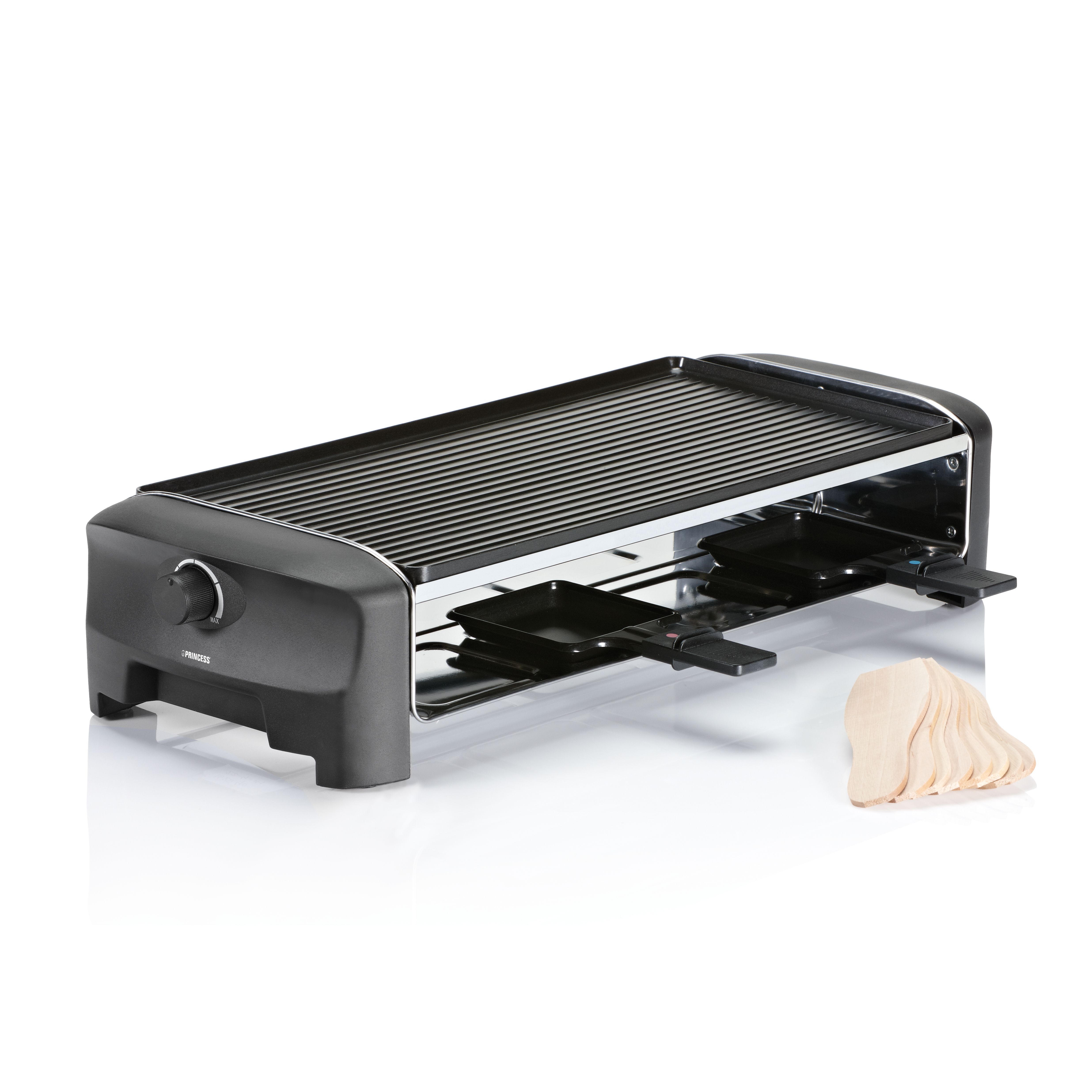 Princess 162840 Raclette Grill and Teppanyaki Party - 8 Person - Black
