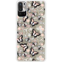 Redmi Beschermende siliconen case compatibel met Redmi Note 10 5G Vintage Butterflies