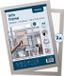 Europel Wissellijst Zelfklevend - Posterlijst - Magnetisch Frame - A4 - 21 x 29,7 cm - Set van 2 stuks - Zilver