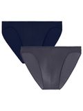 HOM Slip ' Plumes ' navy / nachtblauw / antraciet