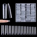 240 stuks kunstnagels systeem vorm acryl Cercueil systeem voor manicure voor nagels met schaal 12 maten