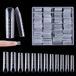 240 stuks kunstnagels systeem vorm acryl Cercueil systeem voor manicure voor nagels met schaal 12 maten