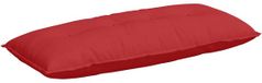 vidaXL Coussin de dossier Rouge 120 x 19 x 50 cm Tissu