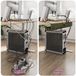 vidaXL Kabelgoot voor onder bureau 2 st Olijfgroen 43 x 10 x 10 cm