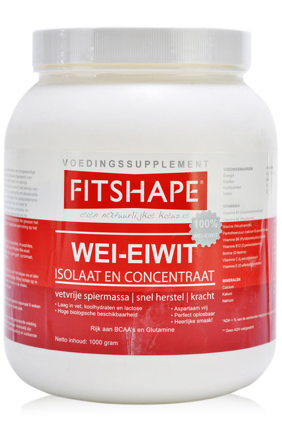 Fitshape Wei Eiwit Chocolade 1000gr