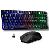 The G-Lab Oxygen EX Combo Gaming-toetsenbord en muis met RGB-led, TKL-formaat, Spaanse lay-out en draadloze gamingmuis, 3200 dpi - PC/PS4/PS5