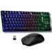 The G-Lab Oxygen EX Combo Gaming-toetsenbord en muis met RGB-led, TKL-formaat, Spaanse lay-out en draadloze gamingmuis, 3200 dpi - PC/PS4/PS5