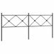 VidaXL Hoofdeind & Voeteind Zwart Staal 200 cm