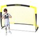 Happy Jump Pop Up voetbaldoel voor de tuin, ideaal cadeau, zwart en geel