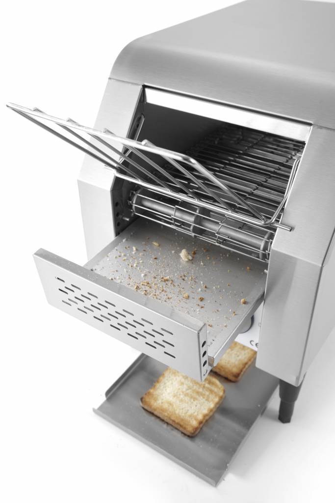 Hendi Doorloop Toaster Enkel | 2 Aparte Elementen | Doorlooptijd tot 5 Min. | 288x418x H 387mm