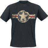Gasoline Bandit USAF Rockabilly T-shirt - Zwart
