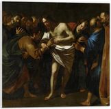 KuijsFotoprint Forex - Oude Meesters - De ongelovige Tomas, Wouter Pietersz II Crabeth - 50x50cm Foto op Forex