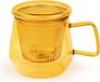 Bredemeijer - Tea for one - verre à thé avec filtre Livorno 290ml - ambre jaune - infuseur à thé