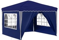 vidaXL Pop-up Feesttent 288 x 288 x 245 cm Blauw Oxford Stof