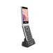 mPTech MP myPhone Tango 2 LTE mobiele telefoon voor senioren zonder abonnement, 3,5 inch en 2,4 inch display, opvouwbaar, klapdeksel, 1700 mAh, 4G, dual sim, met noodoproepknop, oplader, camera, zwart