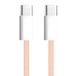 apm USB C naar USB C PD-kabel, snel opladen 60 W, nylon gevlochten roze, USB-kabel type C, kabel voor iPhone 16 Pro Max 15 Galaxy S24 Ultra S23 A55 A35 iPad Pro Air MacBook Steam Deck (1 M)