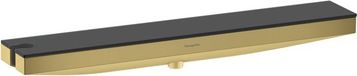 Hansgrohe Rainfinity - Wandaansluitbocht met houder en plank, goud