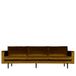 Drawer WOOOD Rodeo 3-Zits Bank - Velvet - Honing Geel