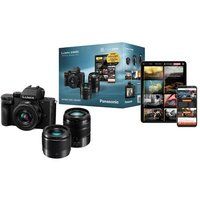 Panasonic Lumix G100D Hybride Camera Pack met 12-32mm, 45-150mm en 25mm Lenzen + Jiminy Training