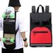 Sac à dos skateboard - Accessoires de transport - Bretelles réglables - 41 x 25 x 7 cm - Rouge