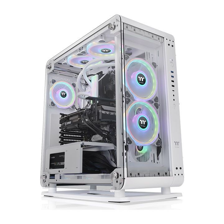 Thermaltake Core P6 Tempered Glass Snow - Midi Tower PC Case - White