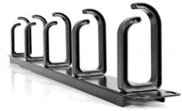 StarTech.com 1U 19 metalen rackmount kabelmanagement paneel Zwart