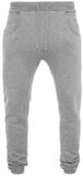 Build your Brand Heavy Deep Crotch Sweatpants BY013 - Heather Grey - S