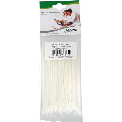 Inline 59977A Kabelbinders wit