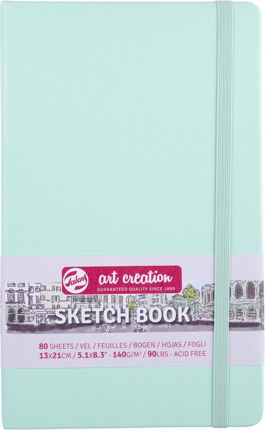 Talens Art Creation Schetsblok 13x21cm - 80 vellen - turkoois