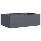 VidaXL Plantenbak 120x80x40 cm staal antracietkleurig