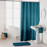 Livettti.NL Douchegordijn - Shower Curtain - 180x200 - Petroleum Blauw - Inclusief Ringen