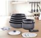 ART & CUISINE Kookpannenset AC1824 Anti-aanbak Aluminium Wit 18 stuks