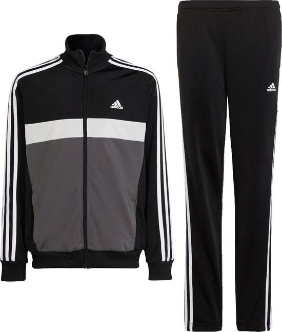 adidas Sportswear Essentials 3-Stripes Tiberio Trainingspak Kinderen Zwart Maat 164