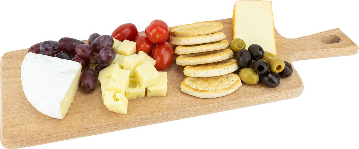 KRUMBLE Snijplank met handvat - Rechthoek - Hout - Bruin