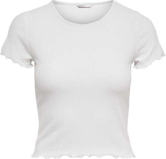 ONLY ONLEMMA S/S SHORT TOP NOOS JRS Women's T-shirt - White - Size M