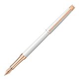 Caran d'Ache CD4791.001 Nib M Leman Slanke Vulpen - Wit