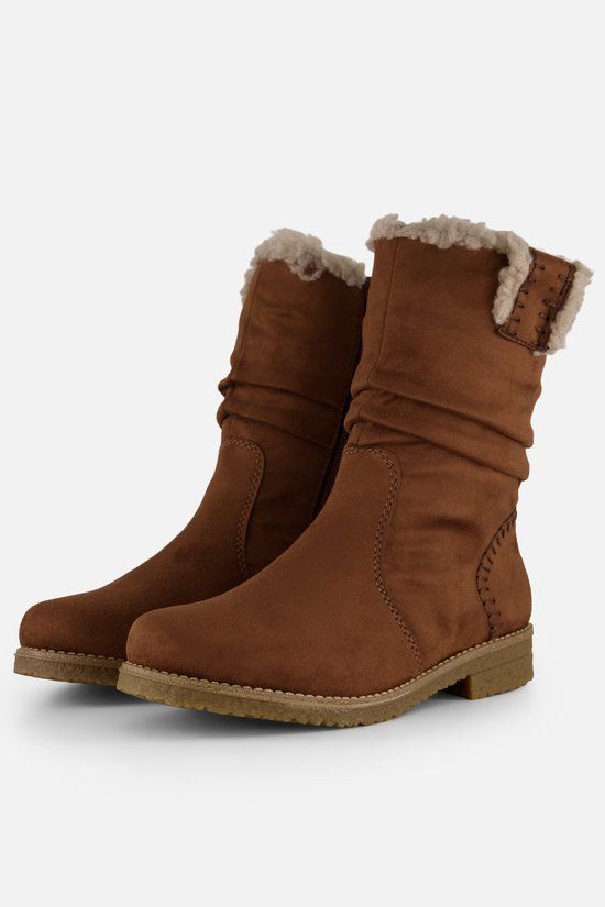 Rieker Enkellaarsjes cognac Imitatiesuede - Maat 37