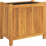 vidaXL Jardinière avec doublure 54x31x50 cm acacia massif